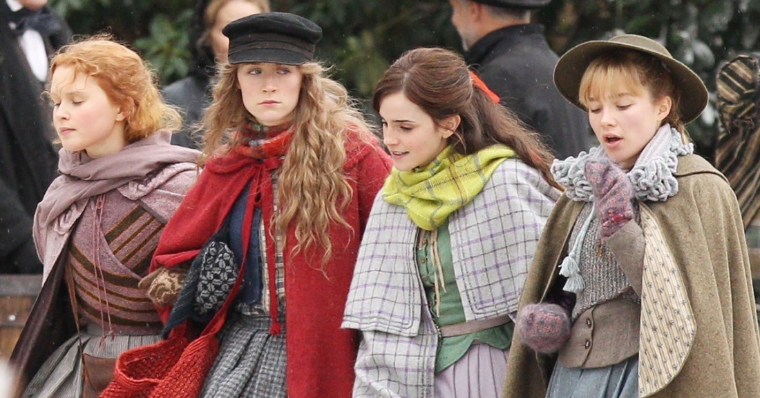 *EXCLUSIVE* Emma Watson, Florence Pugh, Saoirse Ronan and Eliza Scanlen get into character for "Little Women"